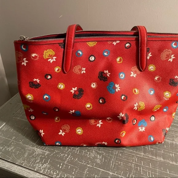 Coach Nolita Tote in Floral Print Pebble Leather